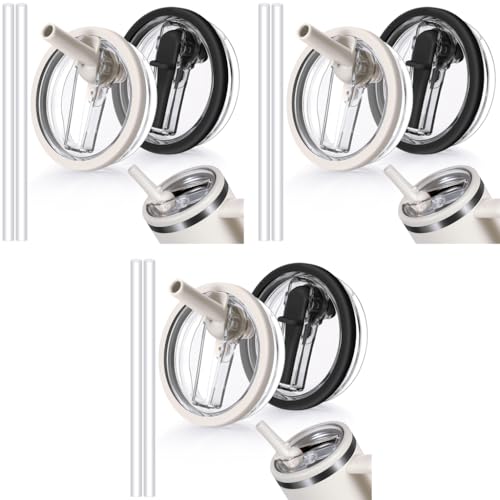 HASTHIP® 6PCS Leak Proof Lid Replacement Only Fit for Stanley Cup 40 OZ No Spill Tumbler Lids Reusable Spill Proof Flip Top Stopper Accessories White Black HASTHIP® 6PCS Leak Proof Lid Replacement Only Fit for Stanley Cup 40 OZ No Spill Tumbler Lids Reusable Spill Proof Flip Top Stopper Accessories White Black
